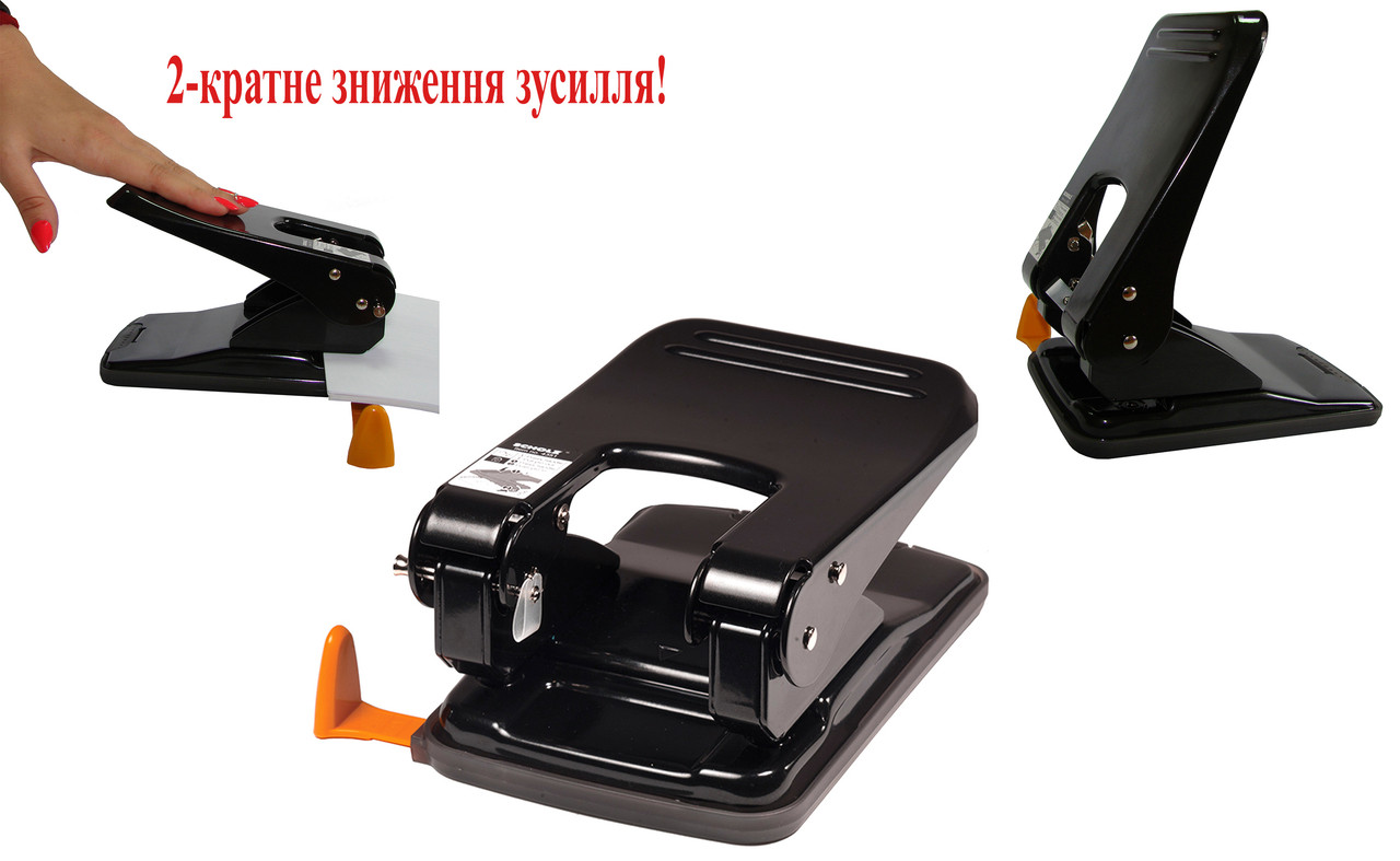 Діркопробивач SCHOLZ (4351SCH), 50 аркушів, металевий, з лінійкою та фіксатором